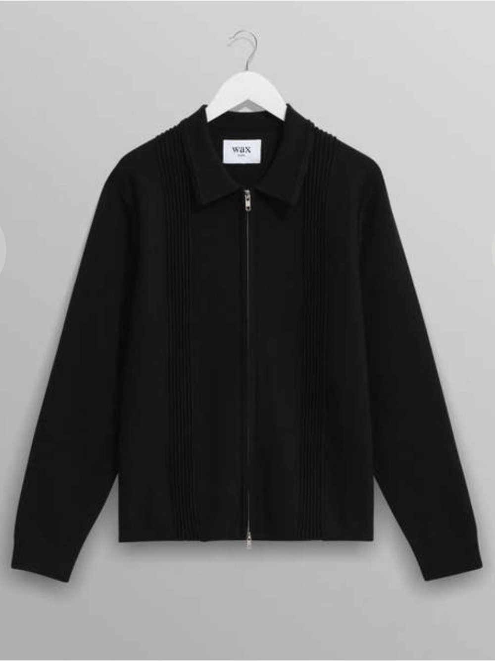 Mens Wax London Lennox Cotton/Cashmere Full Zip Up Warm Sweater Polo Like New